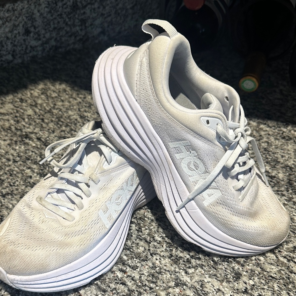 Hoka Women's White Athletic Shoes